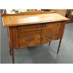 Antique linen side board