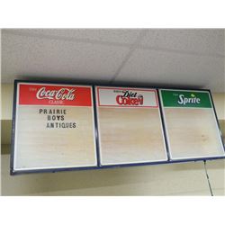 Light up Coke / Sprite letter sign