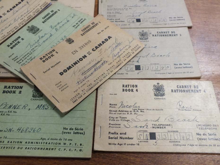 lot of 15 WW2 Canadian Ration Book - Bodnarus Auctioneering