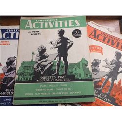 Lot of 4 1940s 50s Children's activity books