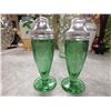 Image 1 : 1930s depression glass Salt and pepper
