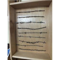 9 different strands of antique barbwire