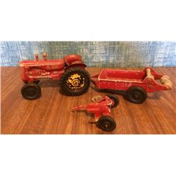 Lincoln Toy Tractor & Manure Spreader & Bonus