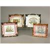 Image 1 : Four mid 19th century Sunderland lustre wall plaques, each with pink lustre decoration and pic...