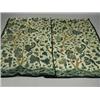 Image 1 : Two late 17th/18th century Crewel work embroidered panels, depicting naturalistic vines and fl...