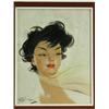 Image 1 : Jean Gabriel Domergue A GIRL IN A YELLOW HAT A GIRL IN A YELLOW HEADSCARF a pair, both sign...