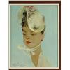 Image 2 : Jean Gabriel Domergue A GIRL IN A YELLOW HAT A GIRL IN A YELLOW HEADSCARF a pair, both sign...