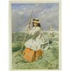 Image 1 : George Clark Stanton R.S.A. (1832-1894) 'IN THE HAYFIELD' signed verso, watercolour, 34 x 2...