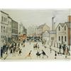 Image 1 : Laurence Stephen Lowry R.A. TOWNSCAPE WITH LEVEL CROSSING limited edition reproduction, sig...