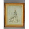 Image 2 : C. J. Durham A VICTORIAN LADY AND GENTLEMAN pencil, a pair of watercolours and body colour,...