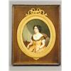 Image 1 : John Thomas Gallic fl 1851-1880 PORTRAIT OF A LADY inscribed to reverse, on ivory, in a gil...