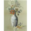 Image 1 : A. Waugh STILL LIFE WITH FLOWERS signed, gouache, 44 x 27cm Est. 150/200...