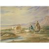 Image 2 : 19th Century, English School FIGURES PANNING FOR GOLD IN A RIVER AND GORGE LANDSCAPE, AND TWO...