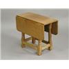 Image 1 : A 'Beaverman' oak top drop leaf table, with an adzed top, 55.5cm Est. 250/300...