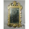 Image 1 : A George II period carved wood and gilt pier glass, having a bevelled rectangular glass with a...