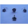 Image 1 : Set of Ring,Earring And Pendant, Stone: Amethyst, Weight : 12.950g, Made In 925 Silver