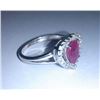 Image 2 : 3.890g Ring of Ruby and CZ Sterling 925 Silver