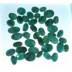 Natural African Emerald 137.25 Ct Oval Cut Stones