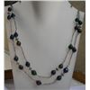 Image 2 : 43.650g  Necklace of Semi Precious Gemstone Made in German Silver