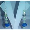 Image 2 : 10.690g Earring of Lapis and Malachite Sterling 925 Silver