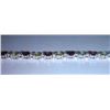 Image 2 : 9.540g Bracelet of Peridot and Garnet Sterling 925 Silver