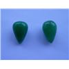 Image 1 : Natural African Emerald Beryl Pair 41.75 Ct Pear Shape Drilled Cabochon Stones