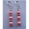 Image 1 : 5.840g Earring of Pearl Pink Made in German Silver