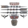 Image 1 : Automotive emblems (8), all Ford, includes B-500 & F-600 hood badges from 1950's pickups, etc., all 