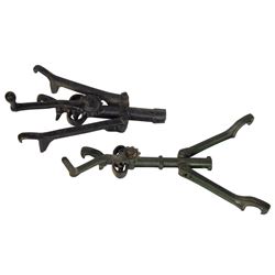 Automotive tools (2), Pacific Rim Tool & another rim tool marked Pat Applied For, both cast iron & E