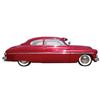 Image 2 : Automobile, 1950 Mercury 2-Dr Sedan.  Dramatic deep burgundy with new deep red pleated cloth interio