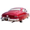 Image 3 : Automobile, 1950 Mercury 2-Dr Sedan.  Dramatic deep burgundy with new deep red pleated cloth interio