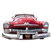 Image 8 : Automobile, 1950 Mercury 2-Dr Sedan.  Dramatic deep burgundy with new deep red pleated cloth interio