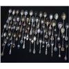 Image 1 : Estate  Silver- Group Lot of 50 collector Spoons from around the world. This Unique set features var