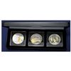 Image 1 : RCM Issue; 2012, 2013 and 2014 Gold Plated Proof commemorative silver Dollar(mint set issue only) Sc