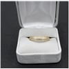 Image 1 : Men's 14 karat yellow and white gold wedding band with Textured circle design Size 9.5 (7 grams)