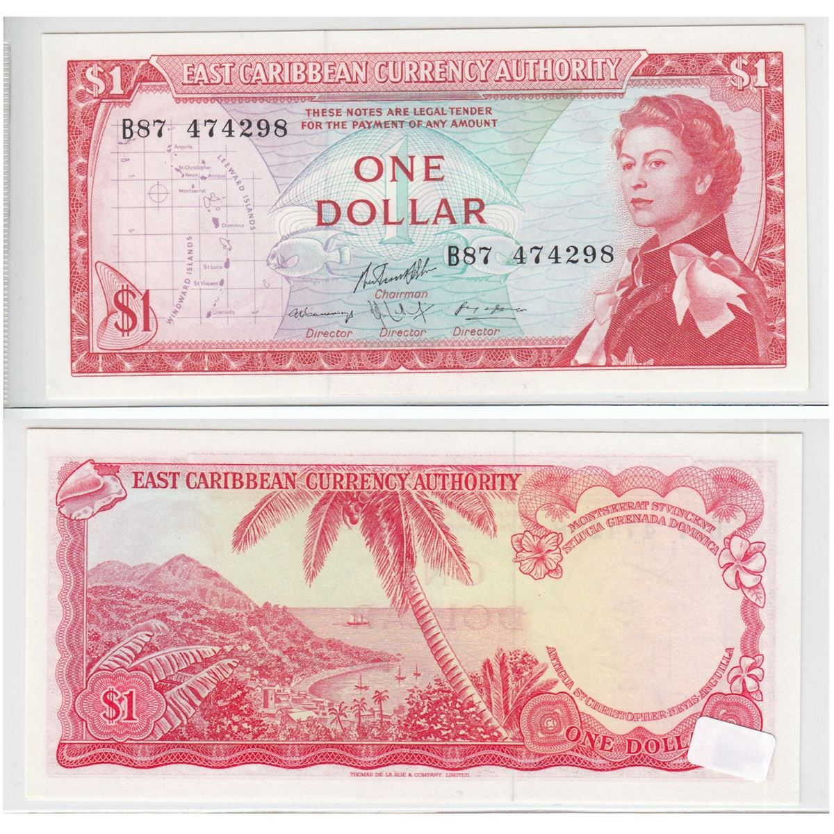 1.00 Banknote from the East Caribbean Currency Authority, Signature