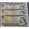 Image 1 : Lot of 3x 1973 Canada $1.00 notes Prefix NS, AFC, and ALR in AU or + Condition