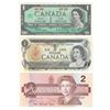 Image 1 : Group lot of 3 x Canadian Banknotes in UNC Condition. You will receive a 1967 $1, a 1973 $1 and a 19
