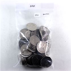 Lot of 100 Dominican Republic 25 Pesos.