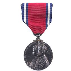 1910-1935 George V and Queen Mary silver jubilee medal with ribbon.