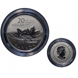 2012 Farewell to the Penny $20 Pure Silver (part of 20 for 20 Series) released by the RCM. Coin come