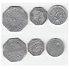 Image 1 : Lot of Merchant tokens.  H.A. Dietrich Twin City Bakery Berlin good for 1/2 loaf bread; Union Bus Li