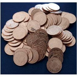 Lot of 100 x 1/4oz pure copper Walking Liberty rounds. 100pcs (TAX EXEMPT)