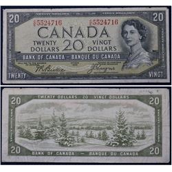 Devils Face Variety BC-33b 1954 $20 Beattie-Coyne (C/E5524716)