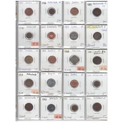 Mixed Page of 20 x various coins from around the world. The years range from 1892-2005.Retail value 