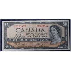 1954 Devils Face $50 Bank of Canada Note
