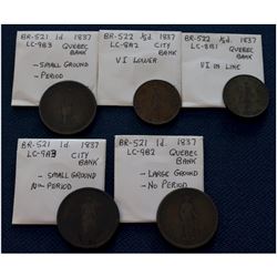Estate lot of Bank Tokens; As per written on holders LC-8A2, LC-9A3, LC-8B1, LC-9B2 & LC-9B3.  Trend