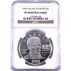 Image 1 : 1998-S United States Black Patriots Commemorative Silver Dollar NGC Certified PF-69 Ultra Cameo.
