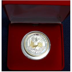 RCM Issue; 2011 Gold Plated Proof Silver Dollar - 100th Anniversary of Parks Canada (1911-2011) With