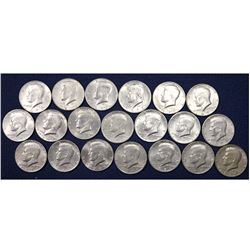 Group lot of 20 x Kennedy USA Half Dollars (dated anywhere from 1971 to 2000)